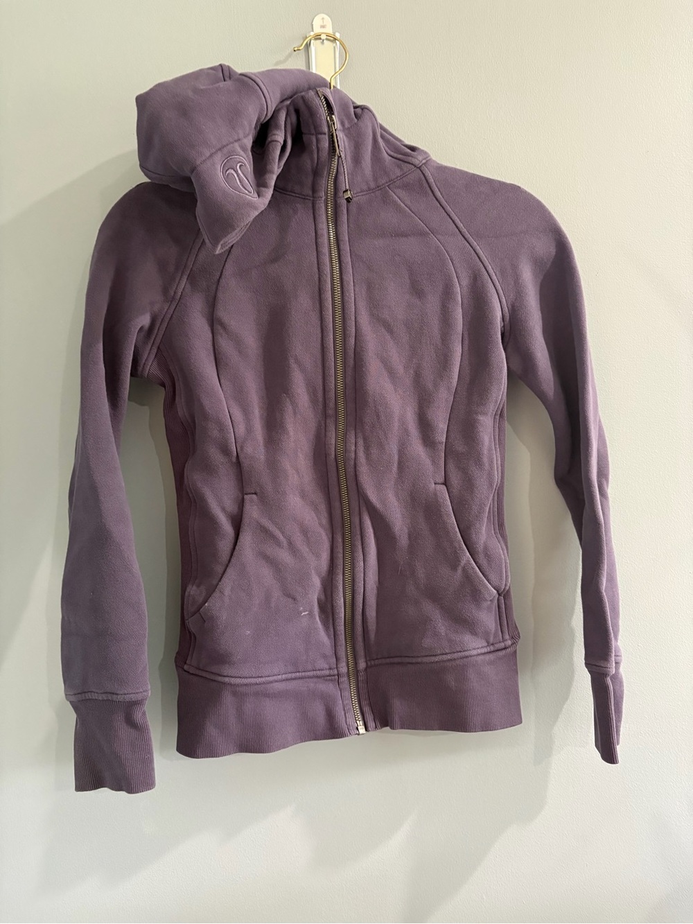 lululemon athletica purple zip-up hoodie